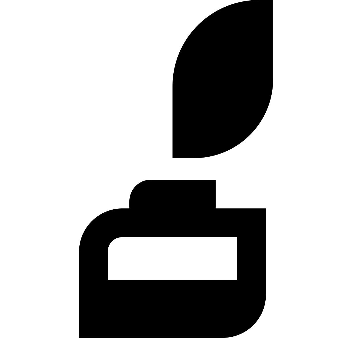 deco glyph style quill with ink icon