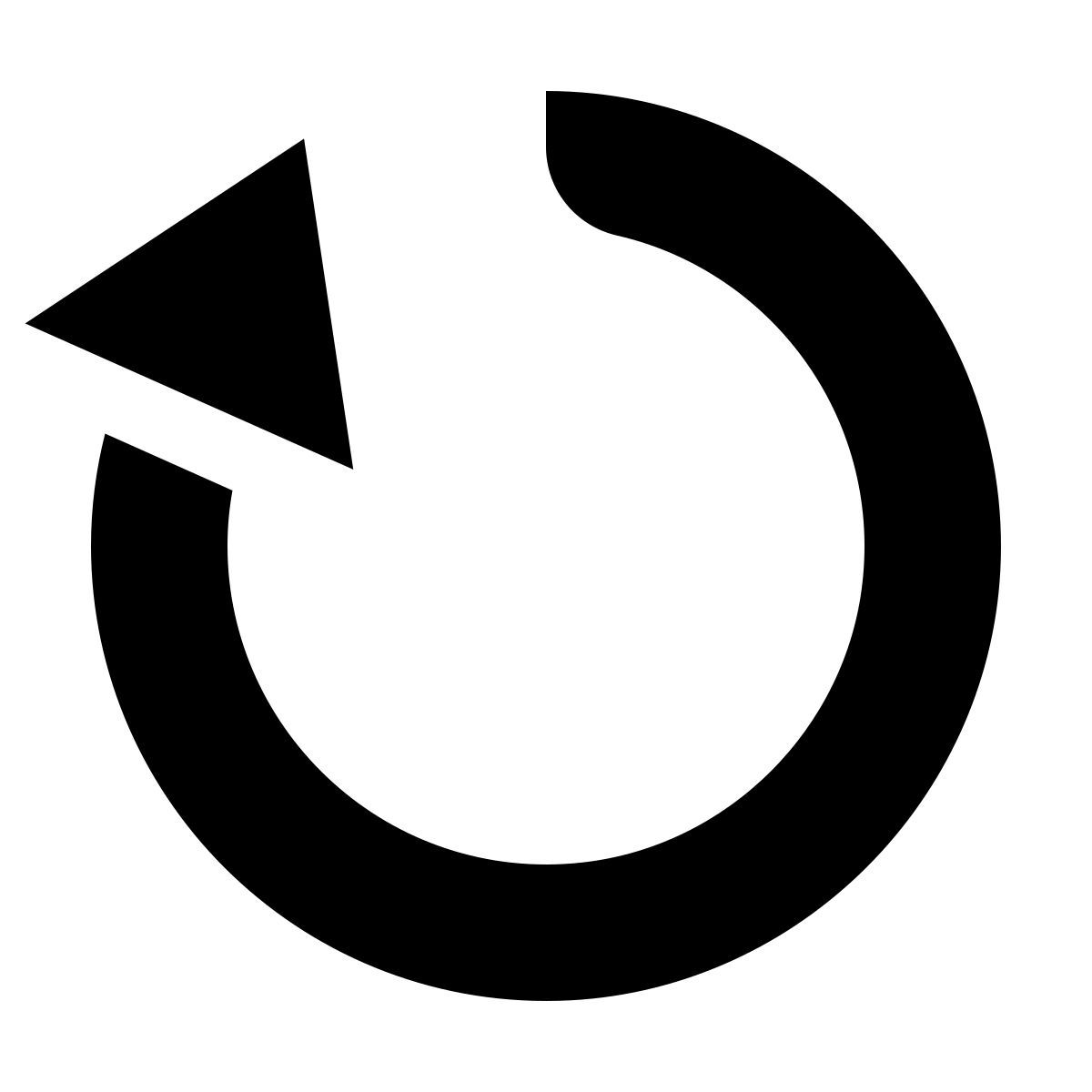 deco glyph style redémarrer icon
