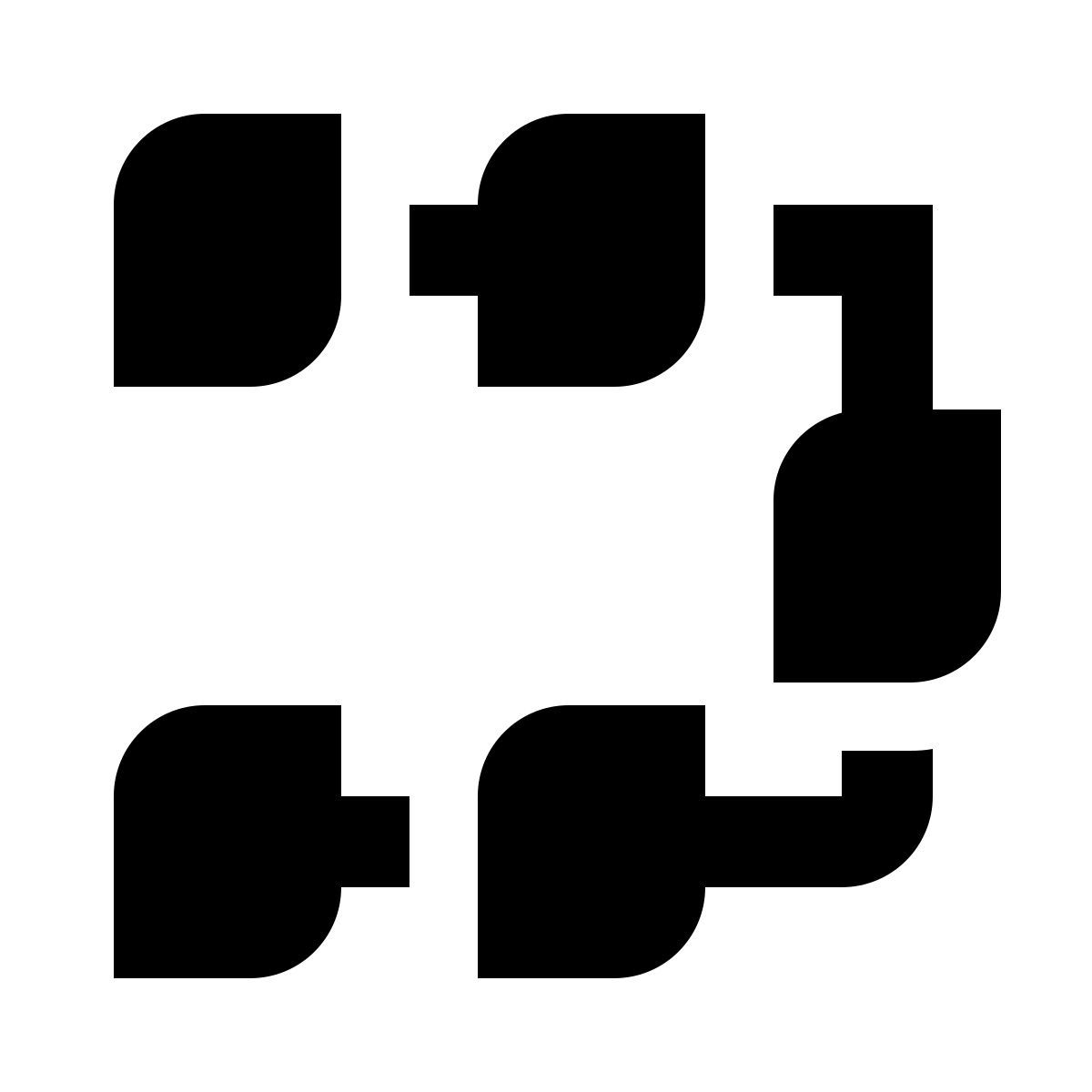 deco glyph style tâches en série icon