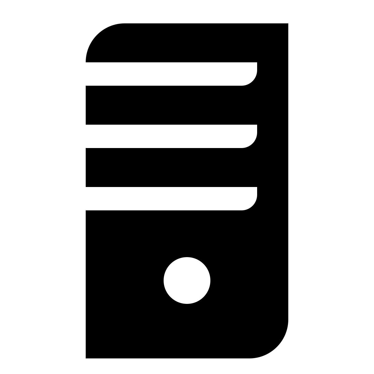 deco glyph style server icon