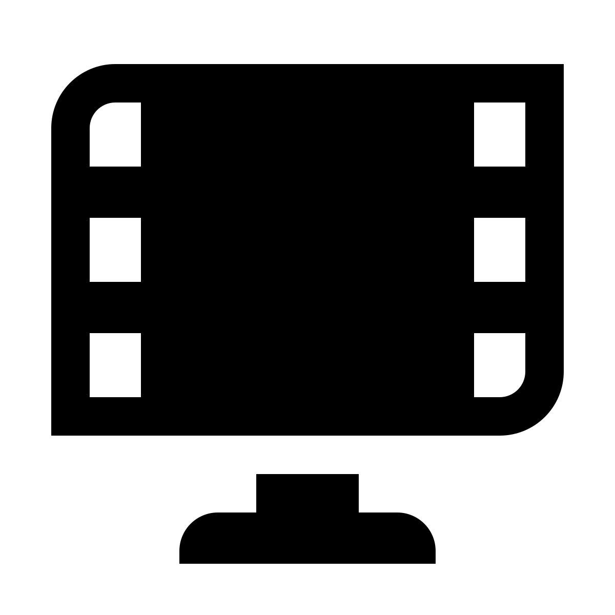 deco glyph style video bilder anzeigen icon