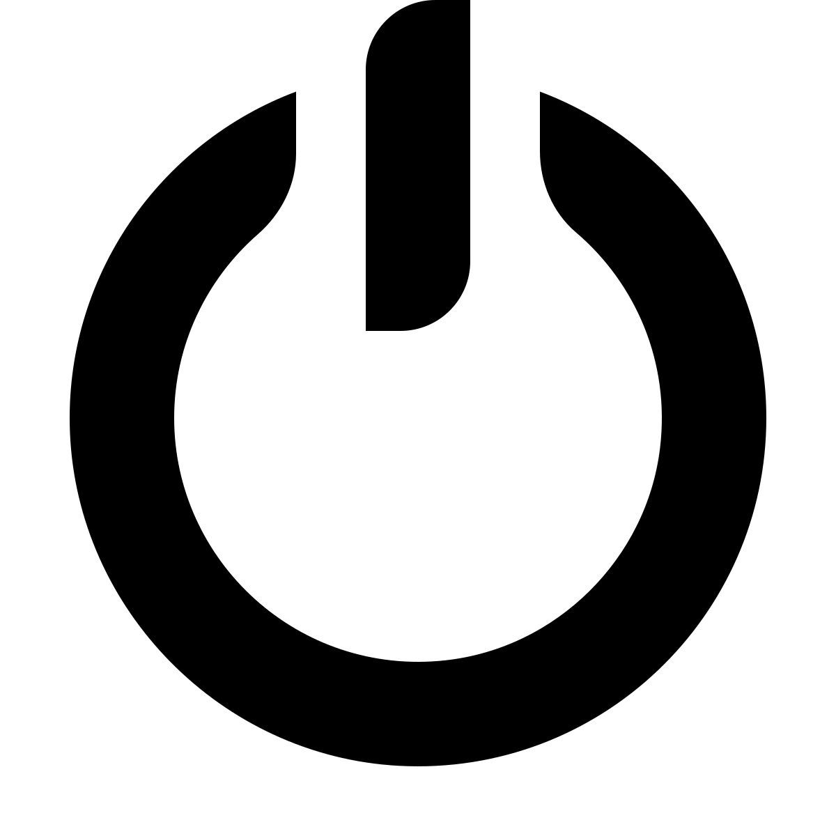 deco glyph style spegnere icon