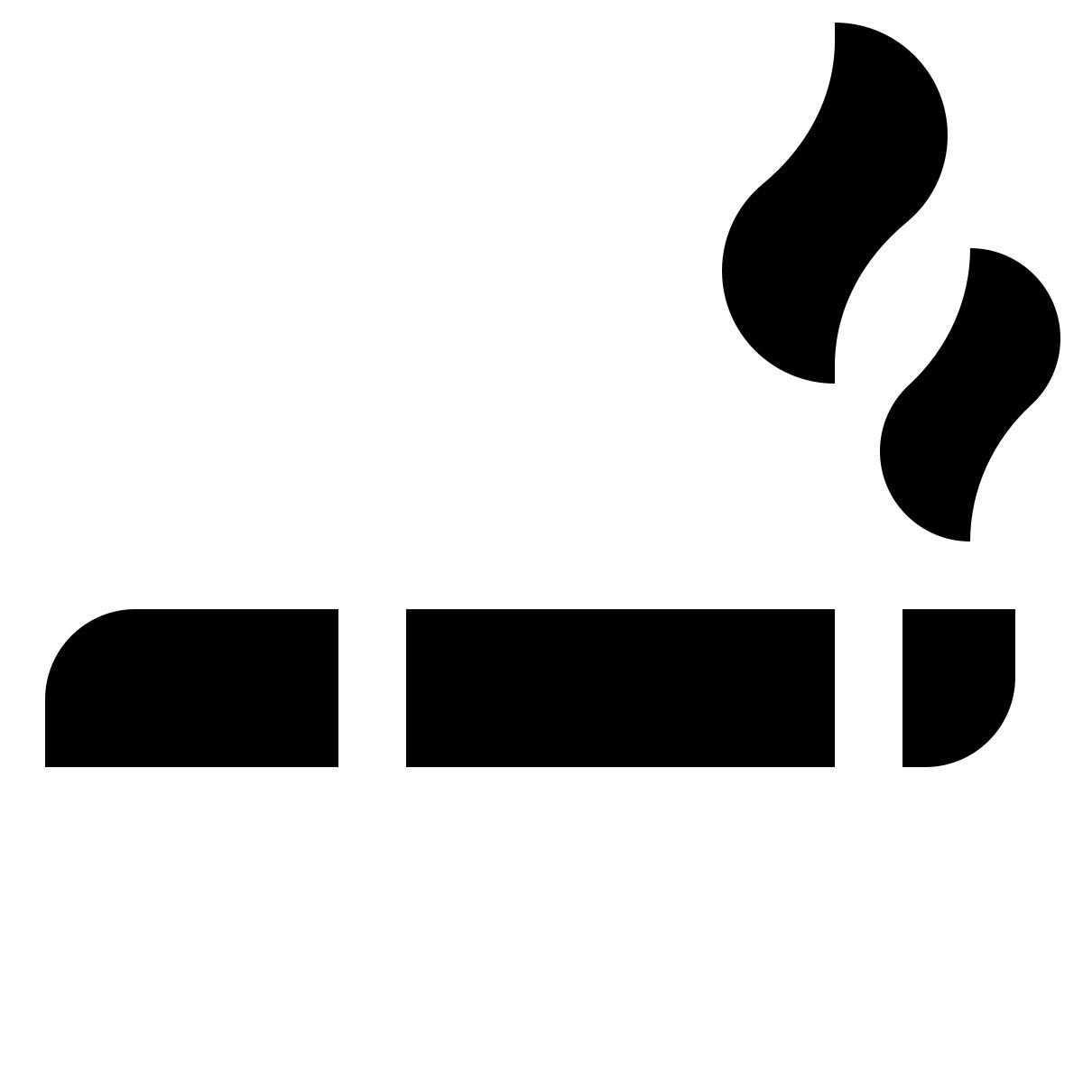 deco glyph style smoking icon
