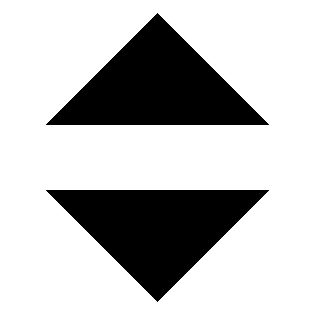 deco glyph style sorting arrowheads icon