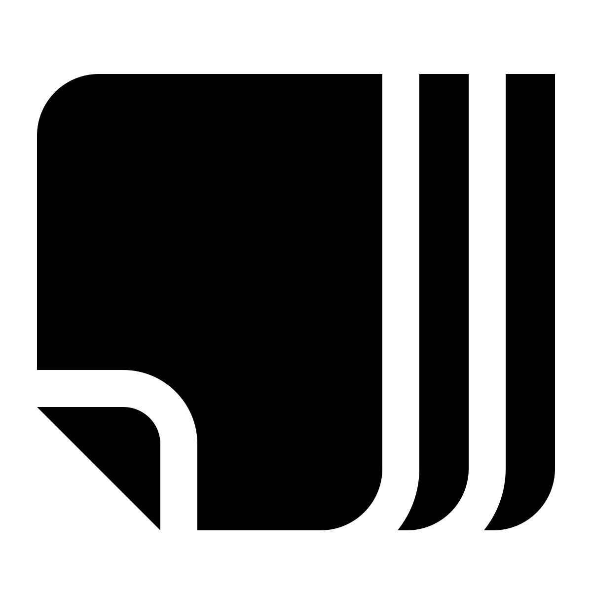 deco glyph style paquete de papel icon