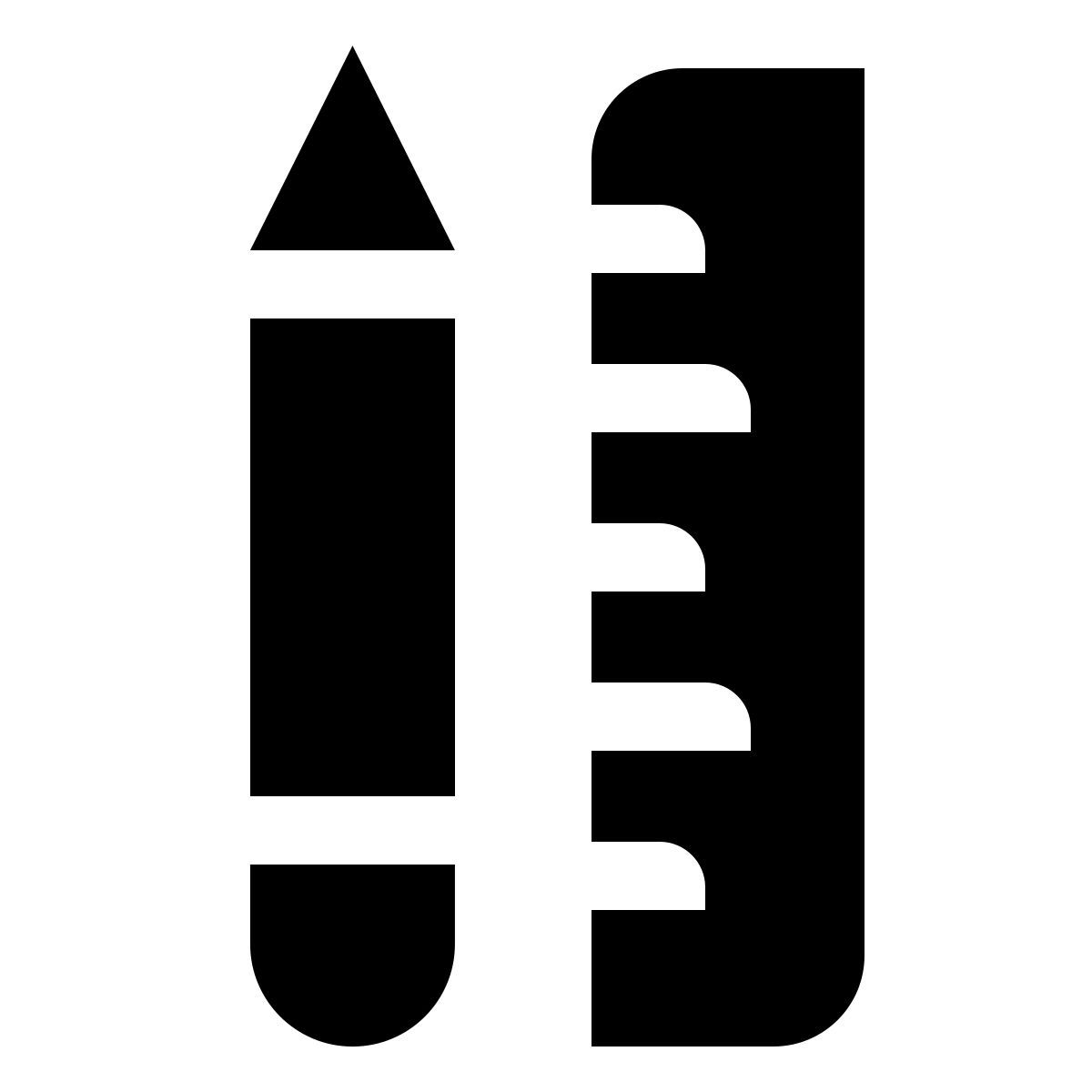 deco glyph style papelería icon