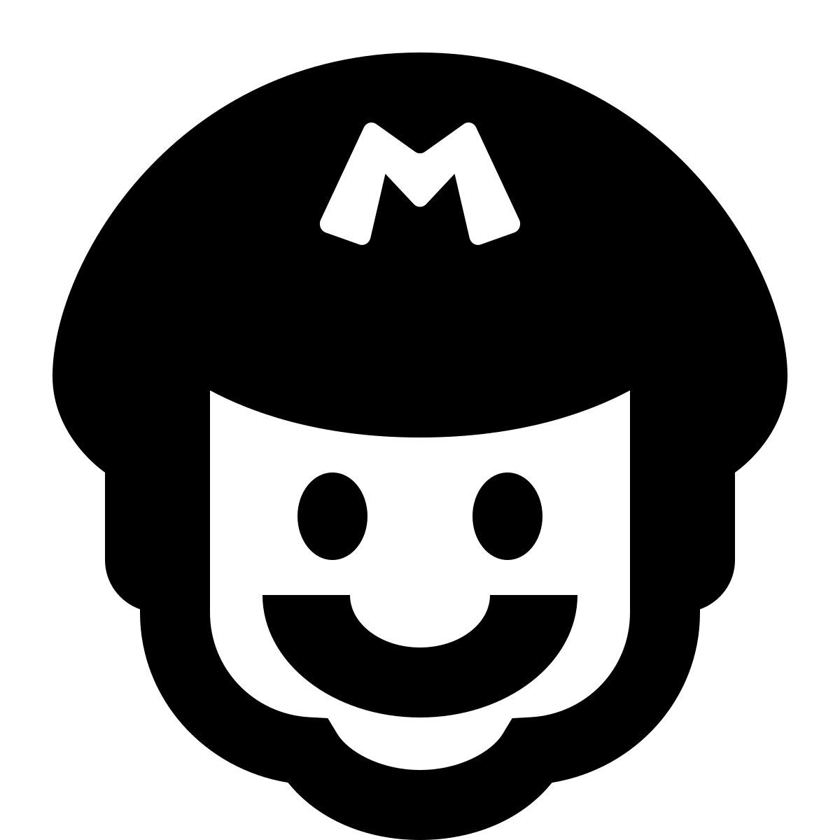 deco glyph style 슈퍼 마리오 icon