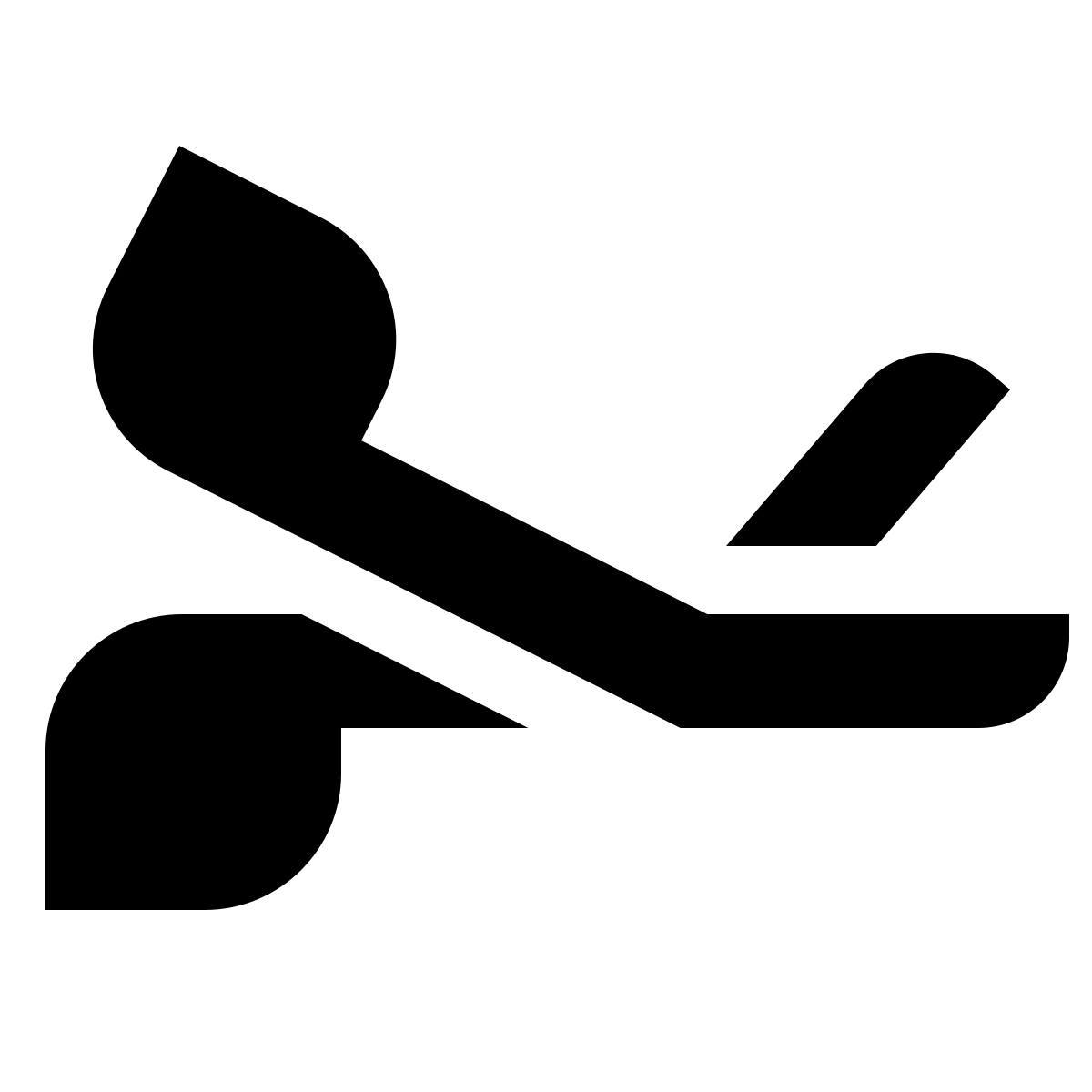 deco glyph style surgical scissors icon