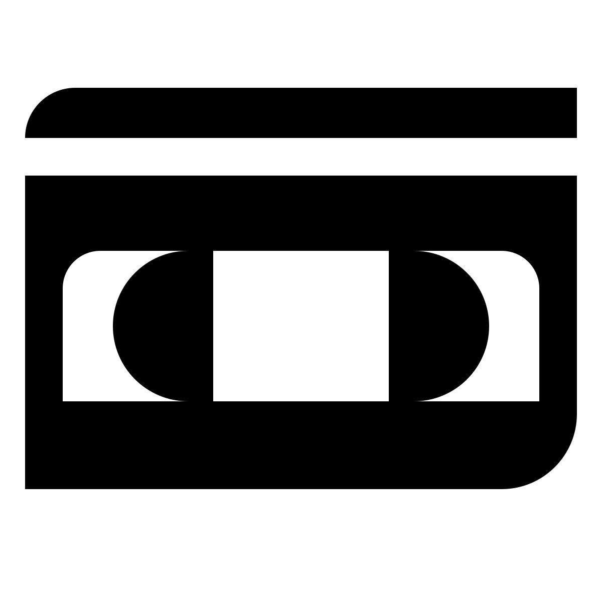 deco glyph style 테이프 드라이브 icon