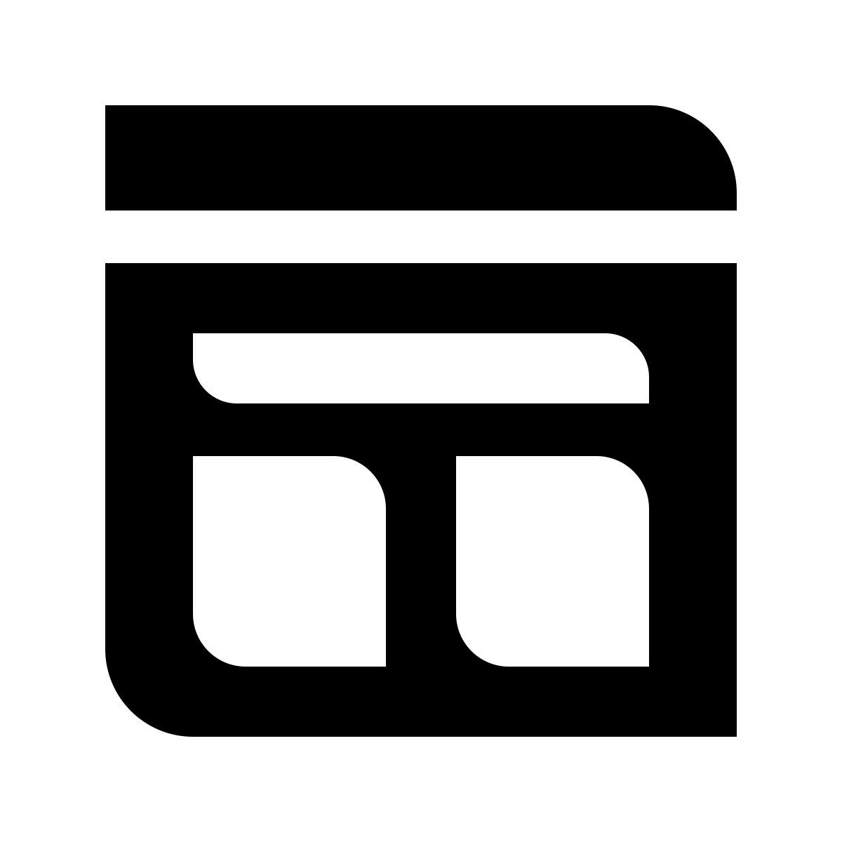 deco glyph style template icon