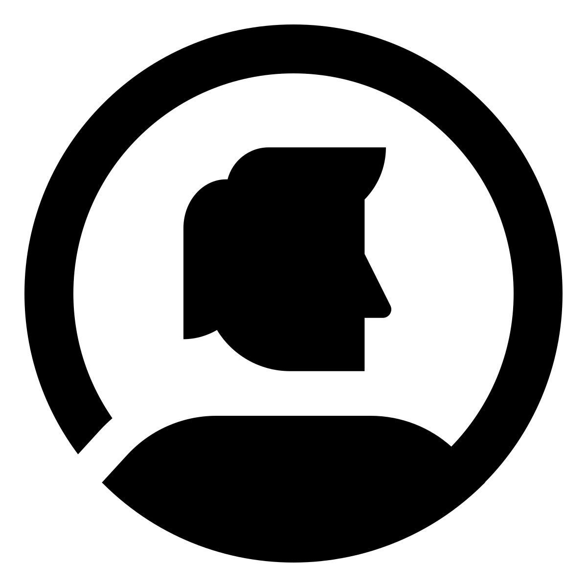 deco glyph style test account icon