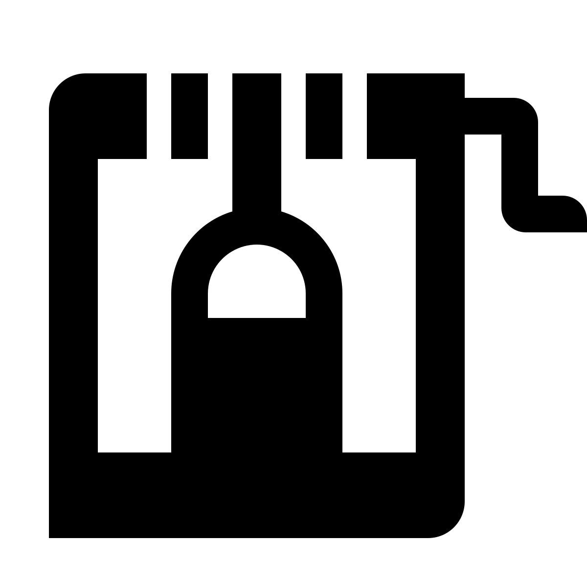 deco glyph style well icon