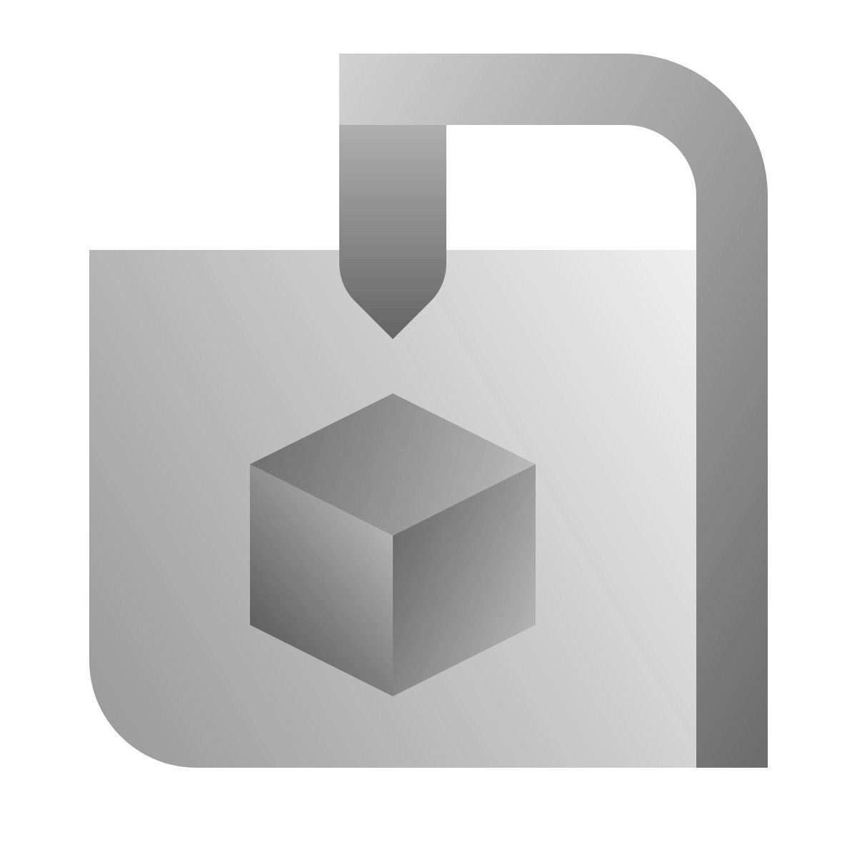 deco duotone style impresora 3d icon