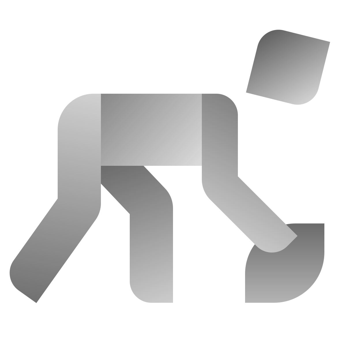 deco duotone style american football player icon