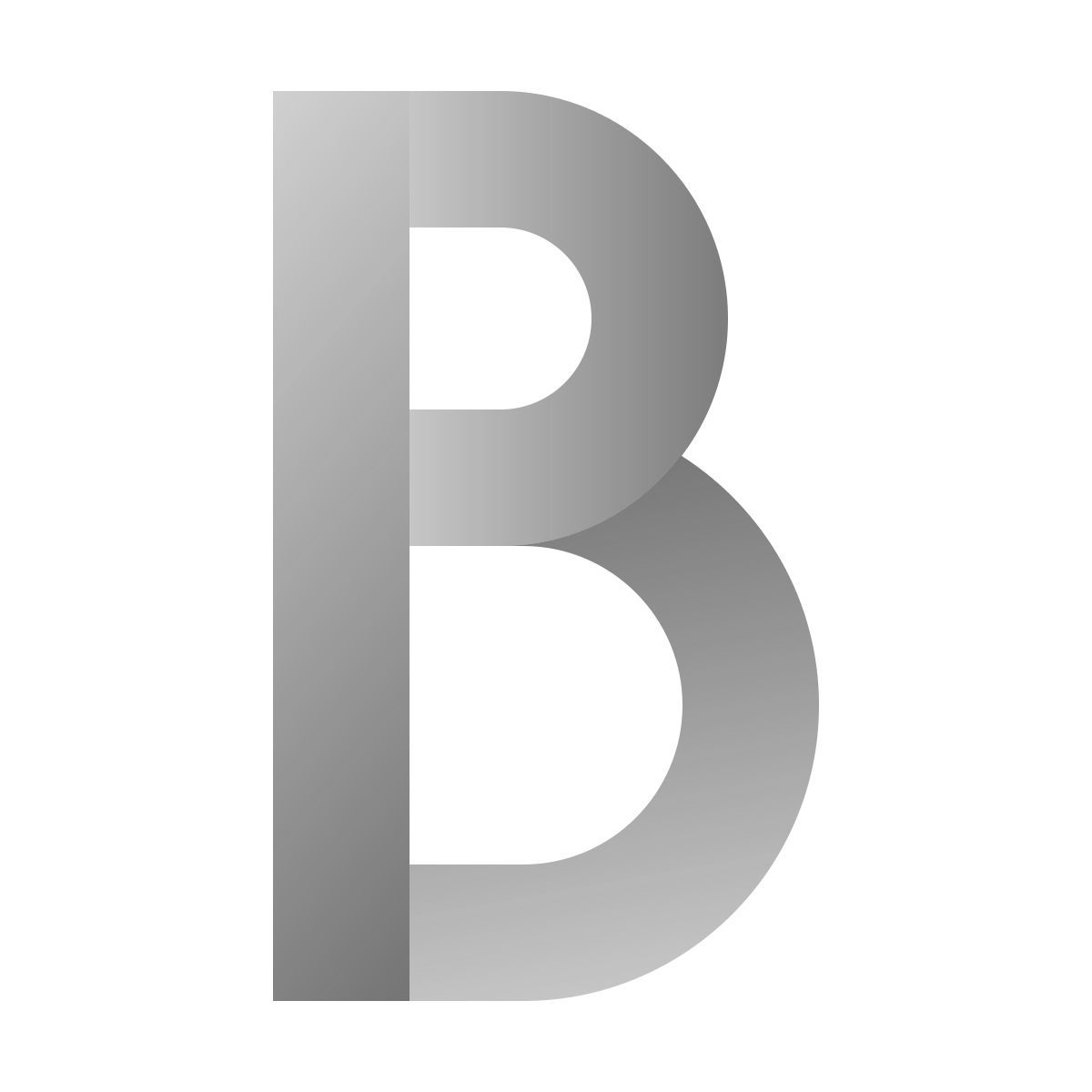 deco duotone style b icon