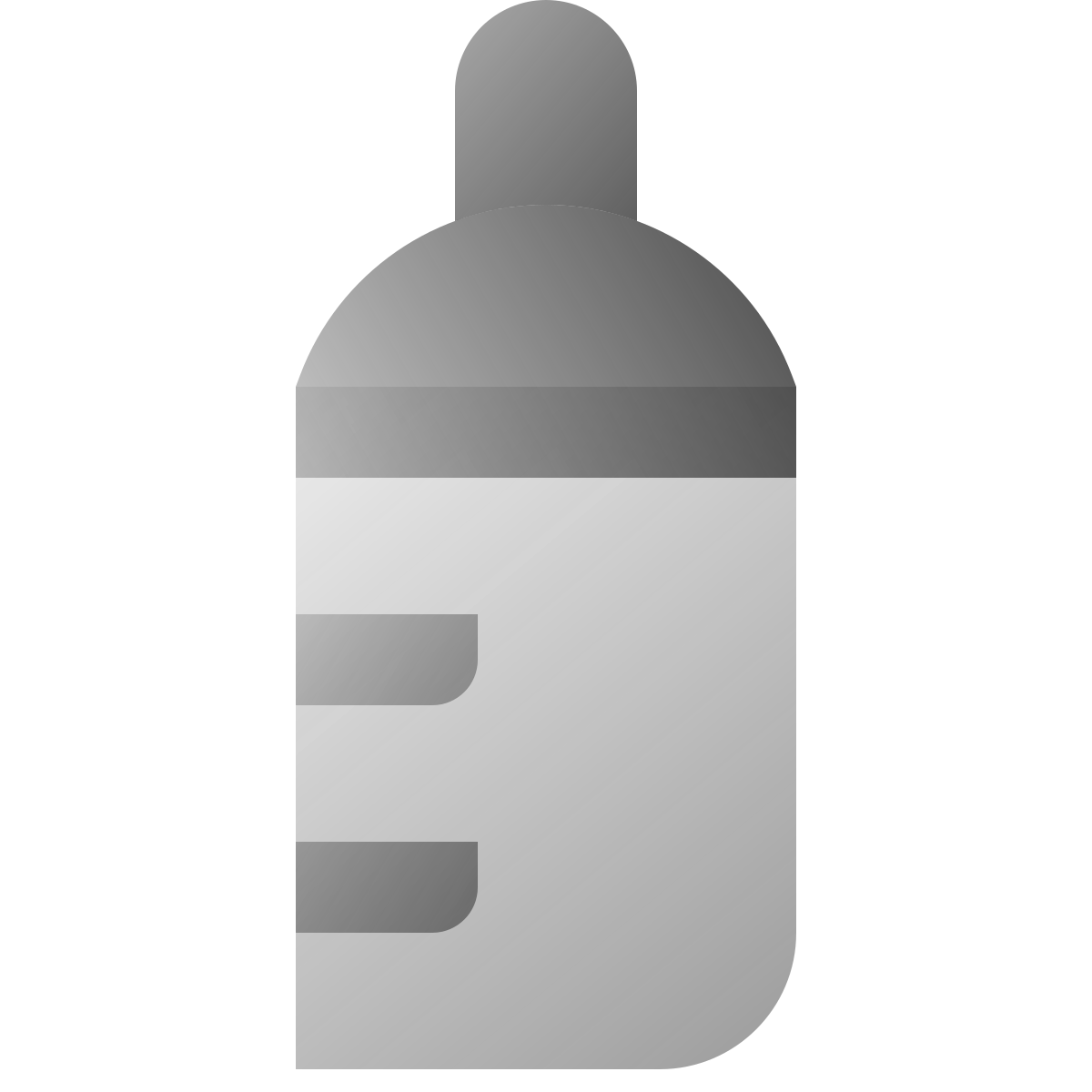 deco duotone style baby bottle icon