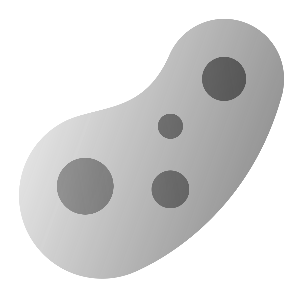 deco duotone style bacteria icon
