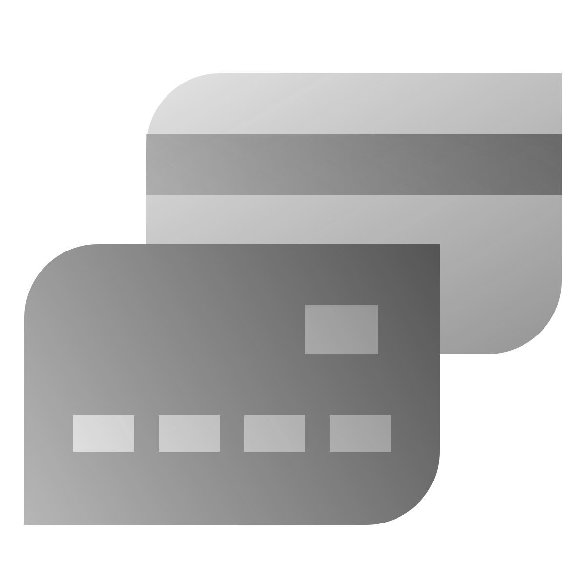 deco duotone style 银行卡 icon