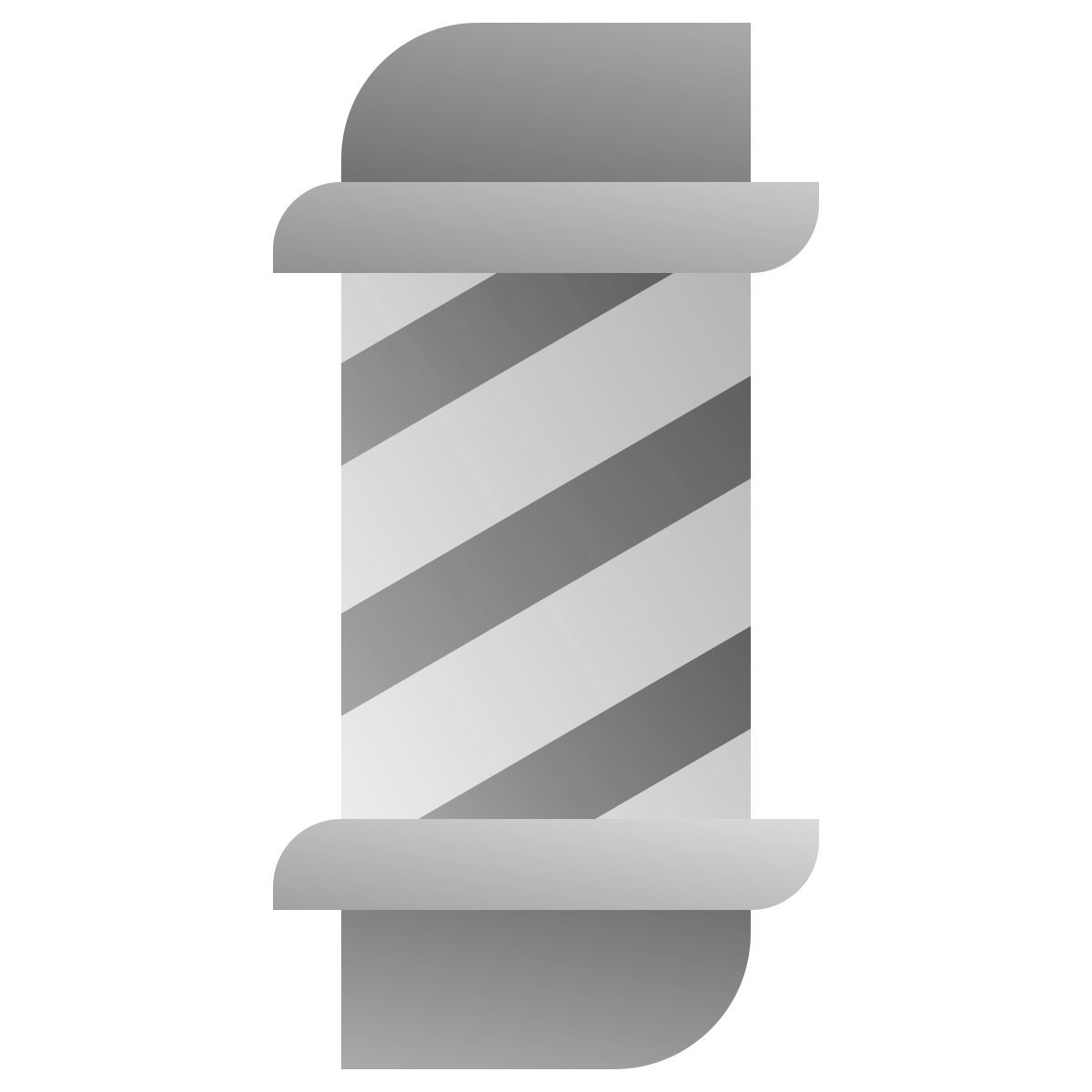 deco duotone style enseigne de coiffeur icon