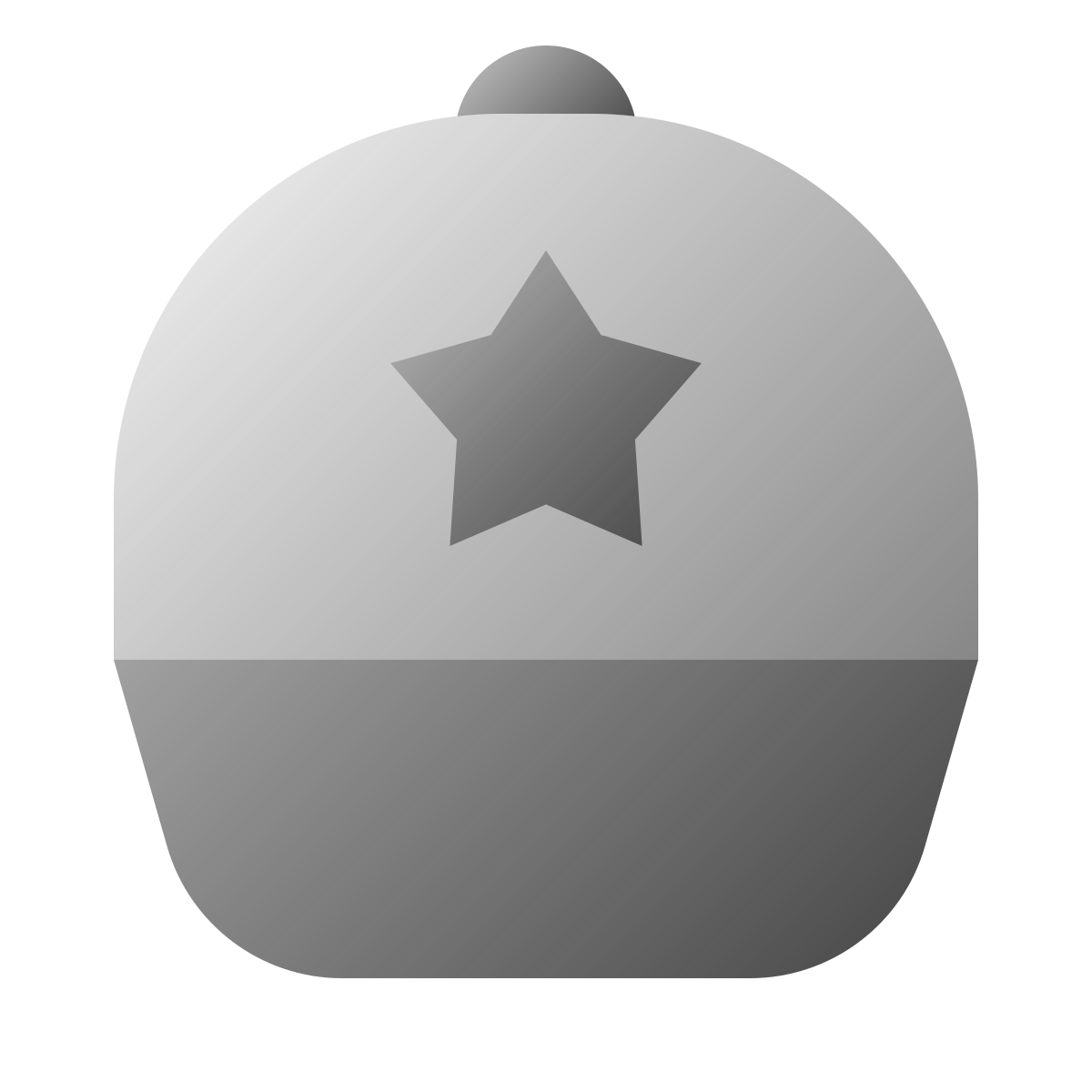 deco duotone style baseball cap icon