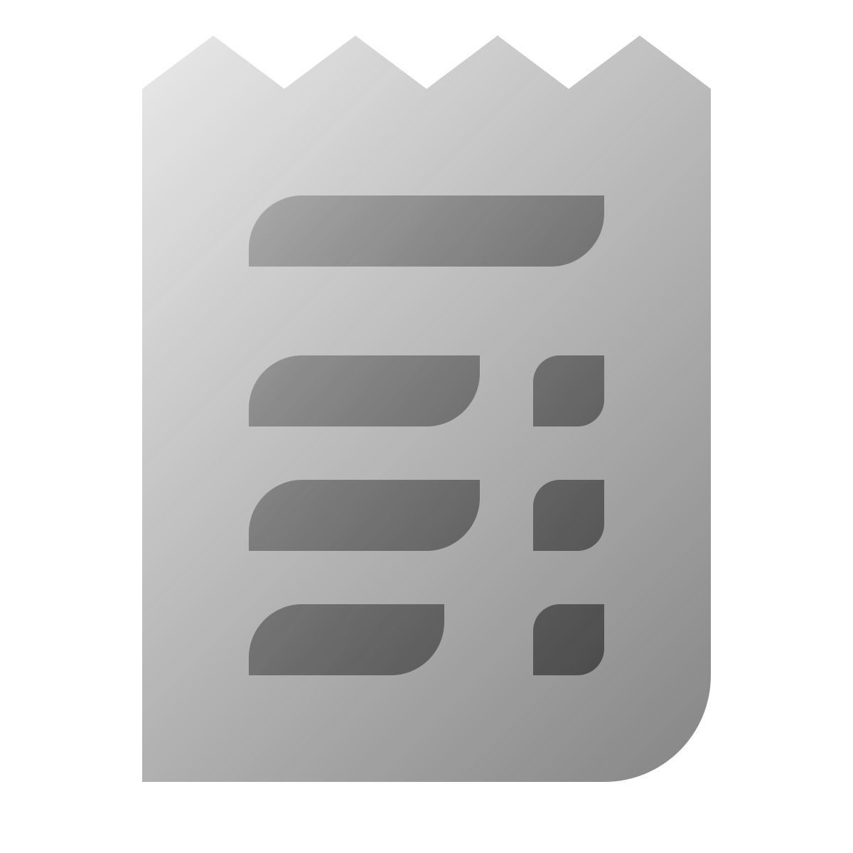 deco duotone style ricevuta icon