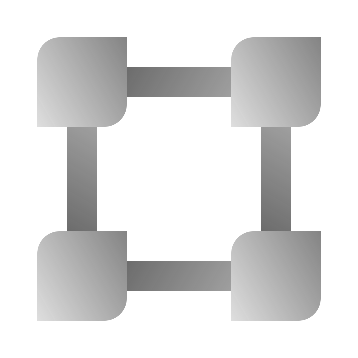 deco duotone style blockchain technology icon