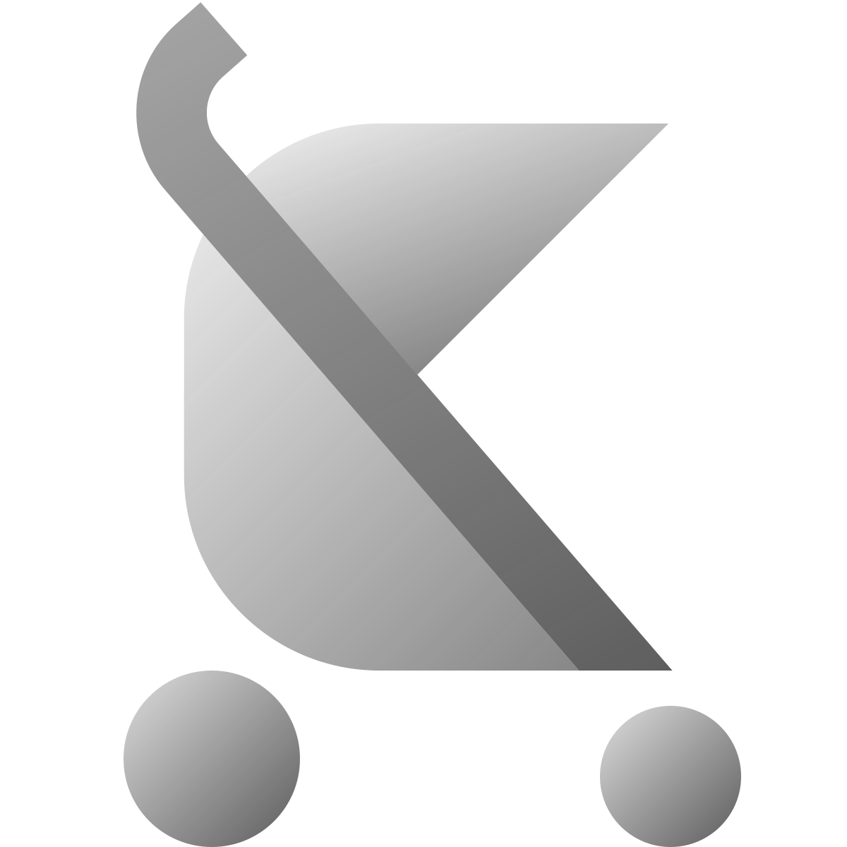 deco duotone style boy stroller icon