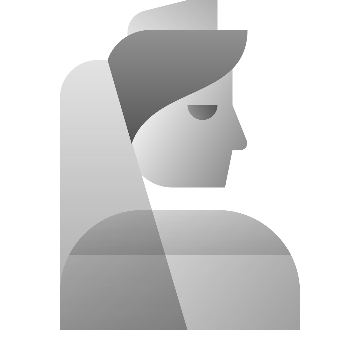 deco duotone style bride icon