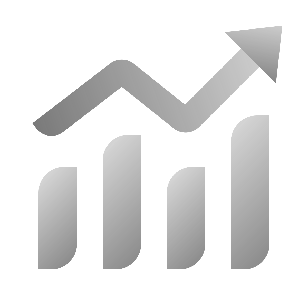 deco duotone style bullish icon