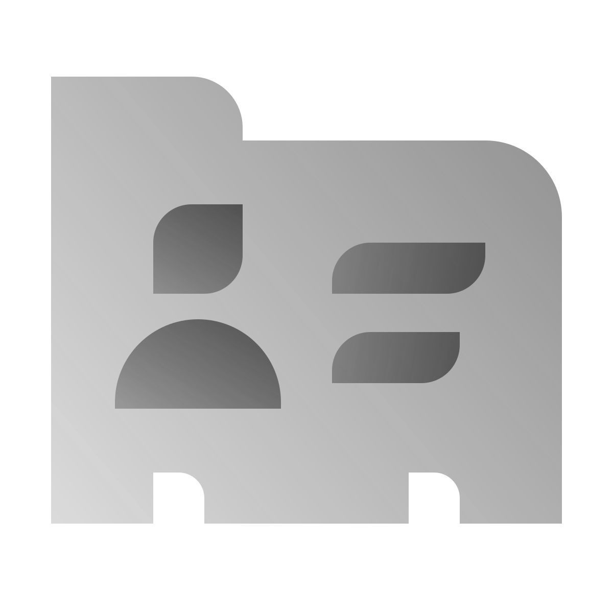 deco duotone style 业务联系人 icon