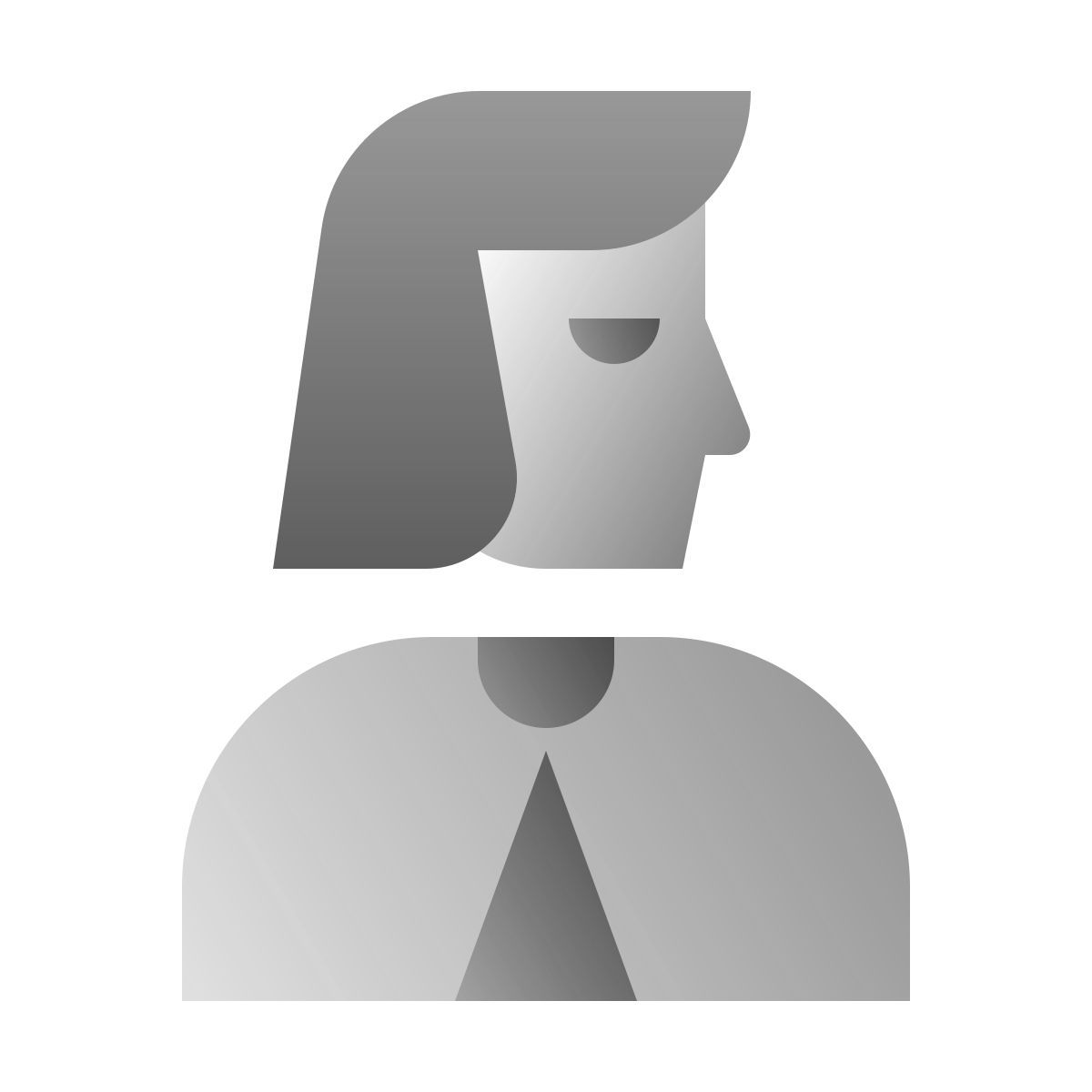 deco duotone style 女商人 icon