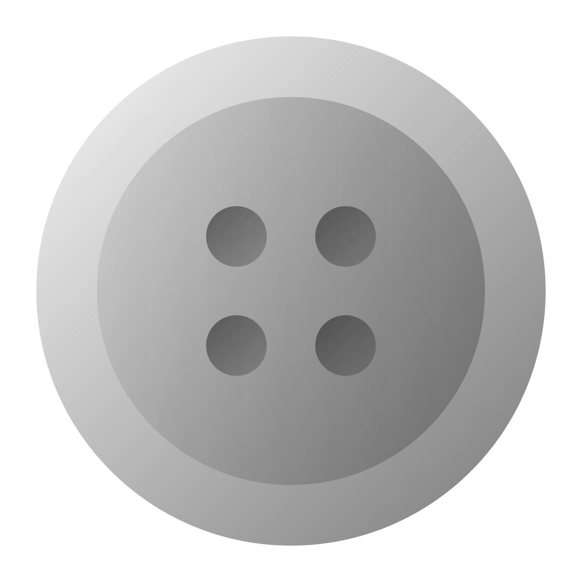 deco duotone style sewing button icon