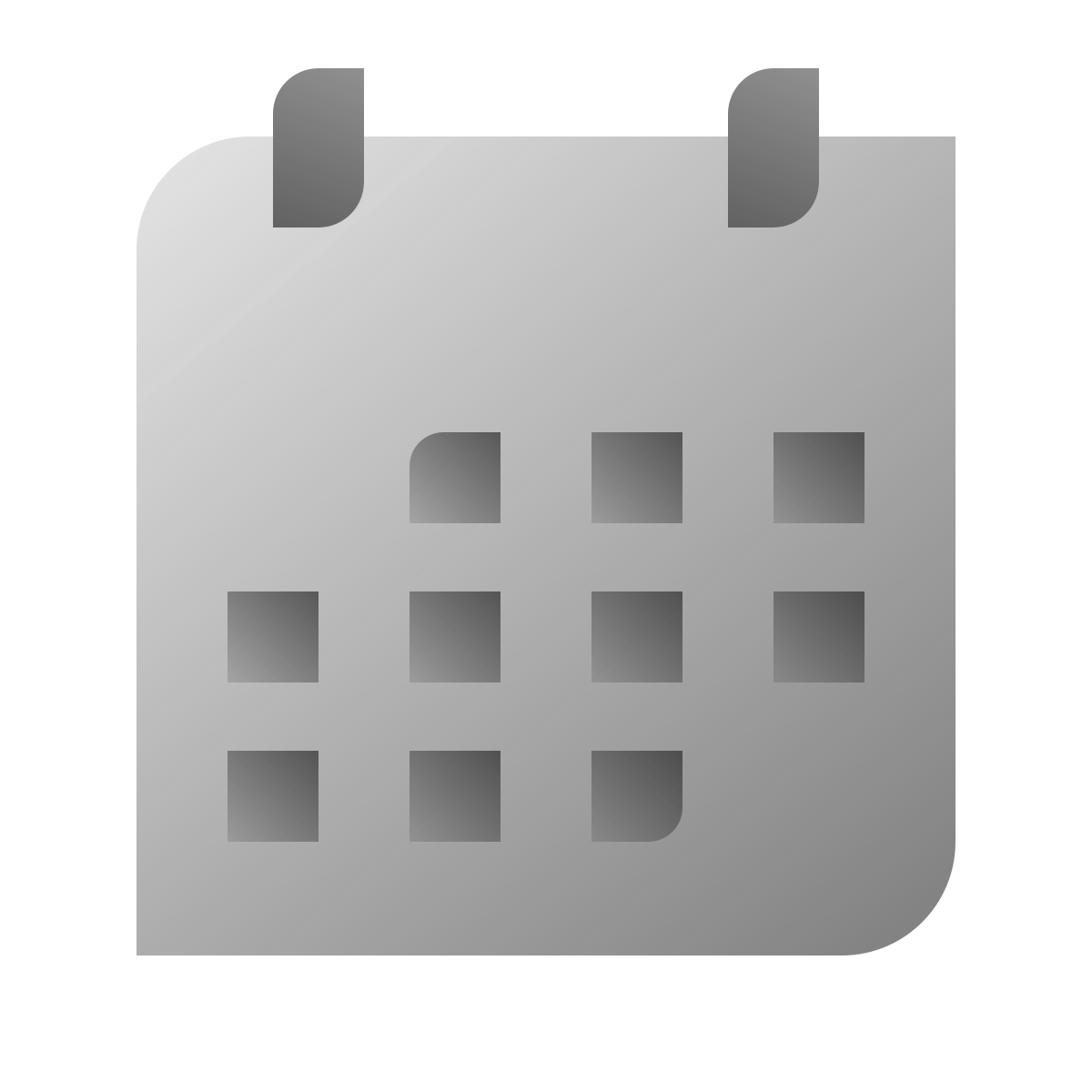deco duotone style calendar icon