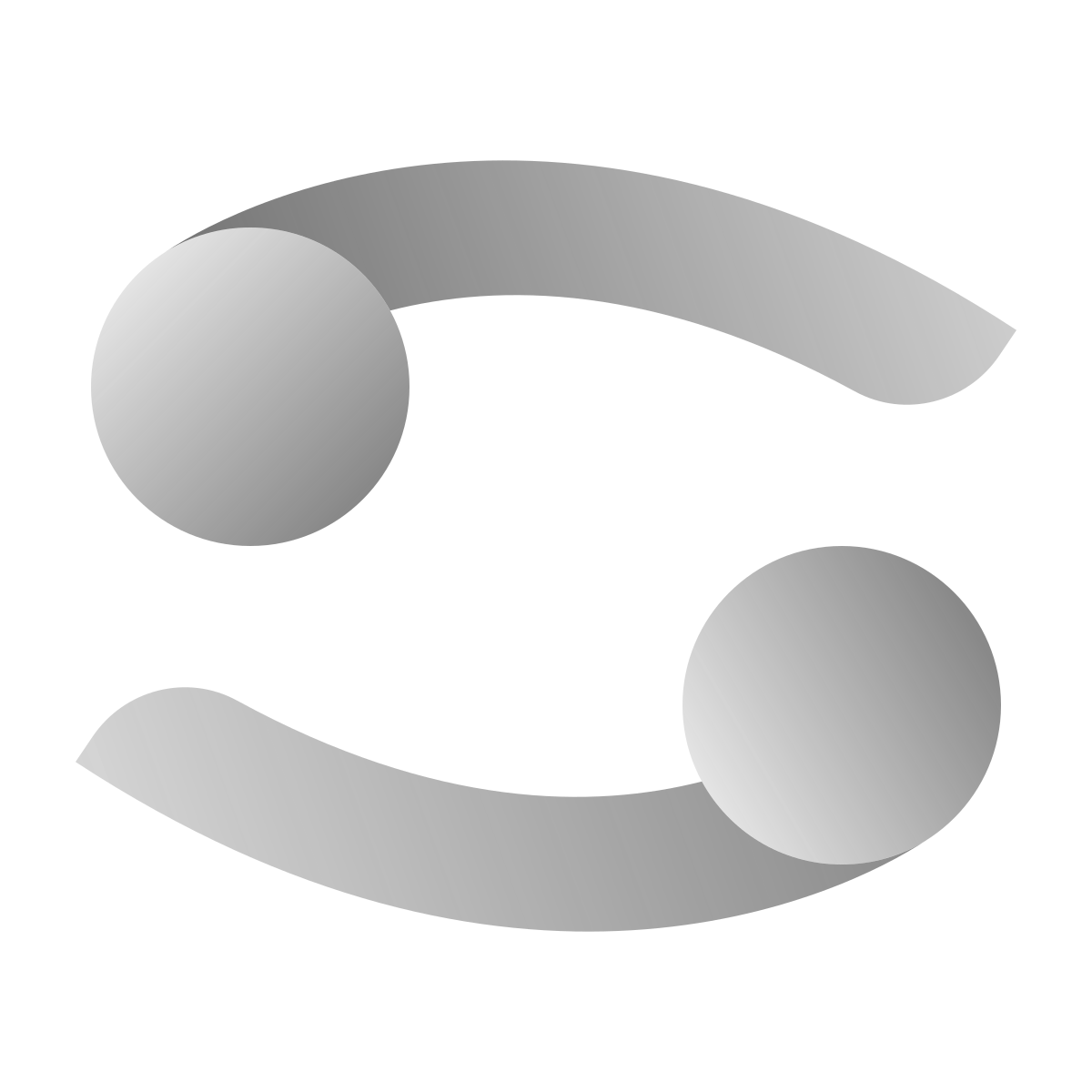 deco duotone style cancer icon