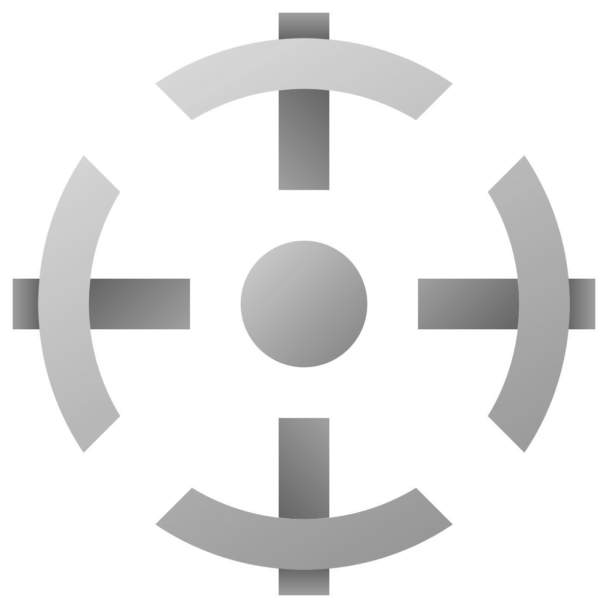 deco duotone style centre de gravité icon