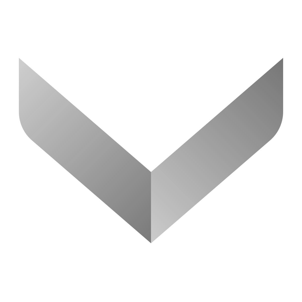 deco duotone style chevron down icon