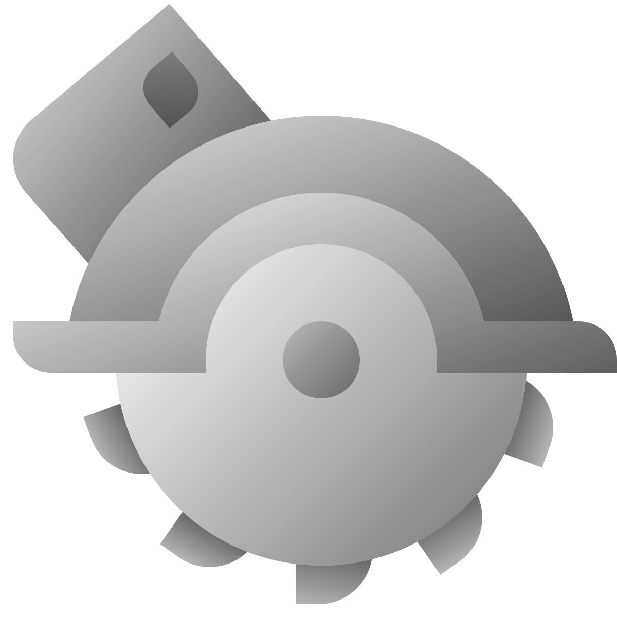 deco duotone style 원형 톱 icon