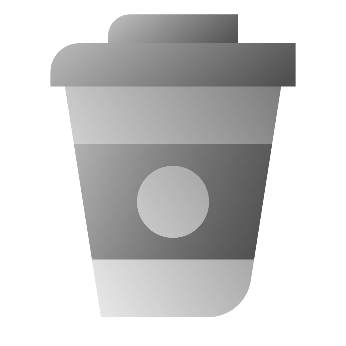 deco duotone style coffee to go icon
