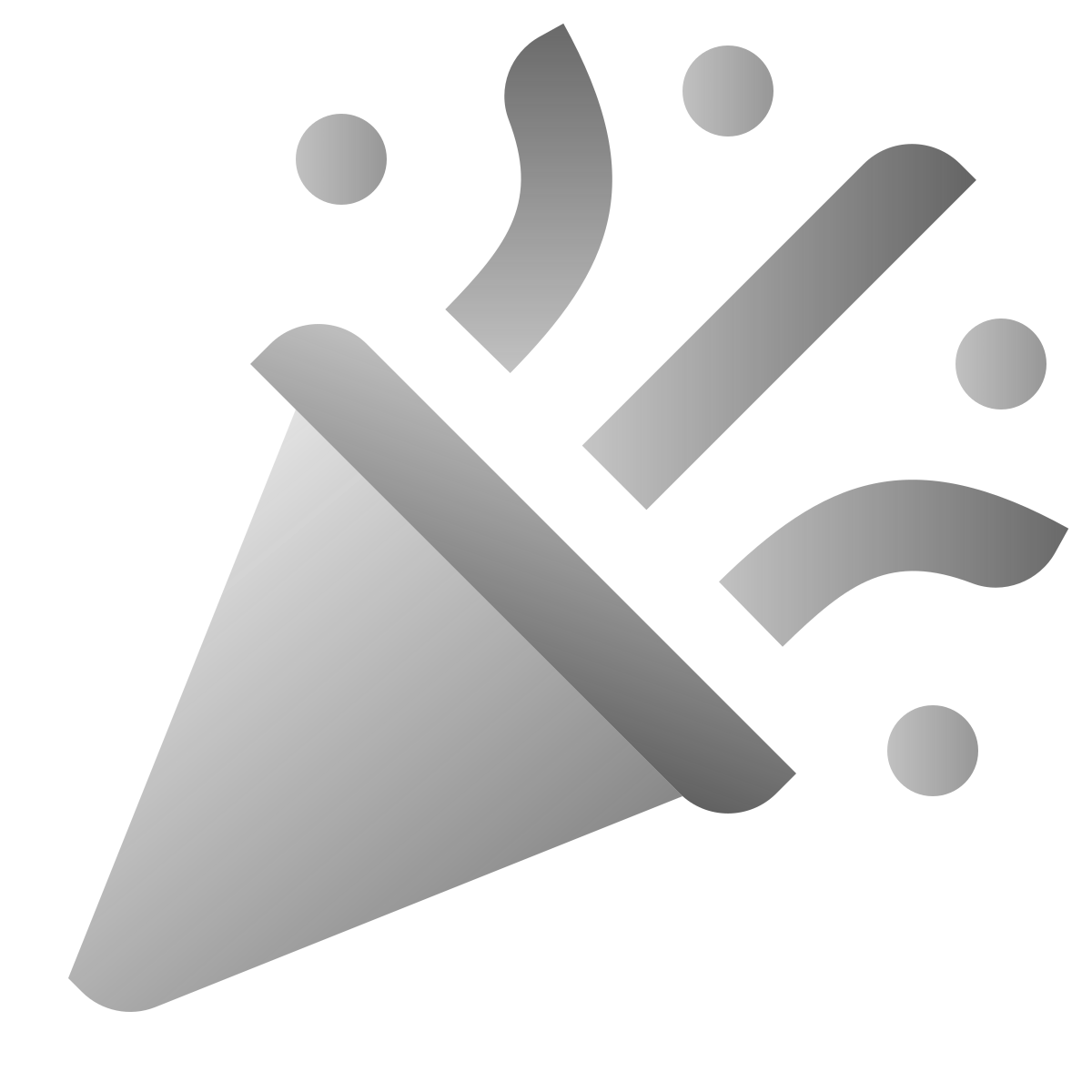 deco duotone style confetti icon