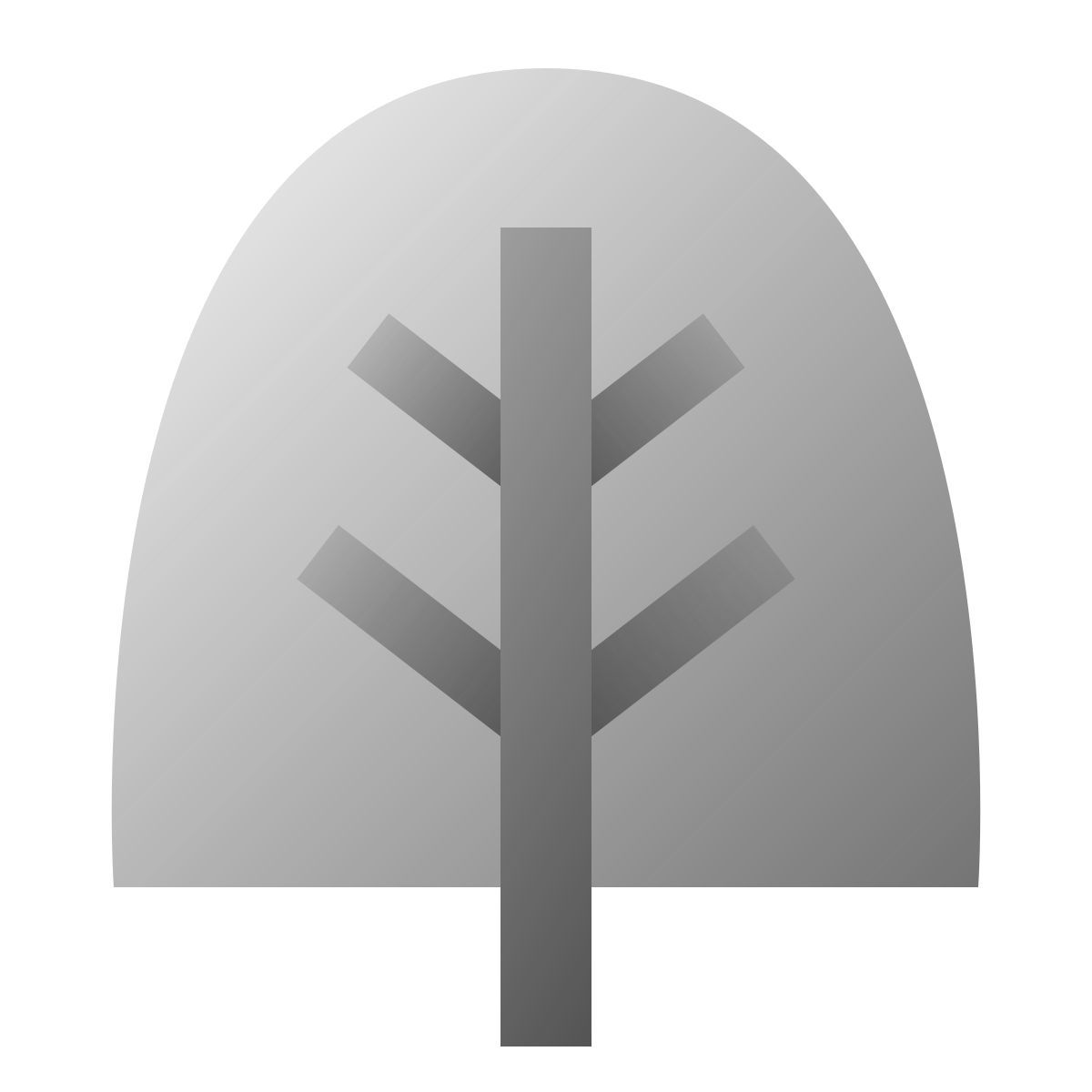 deco duotone style 낙 엽 나무 icon