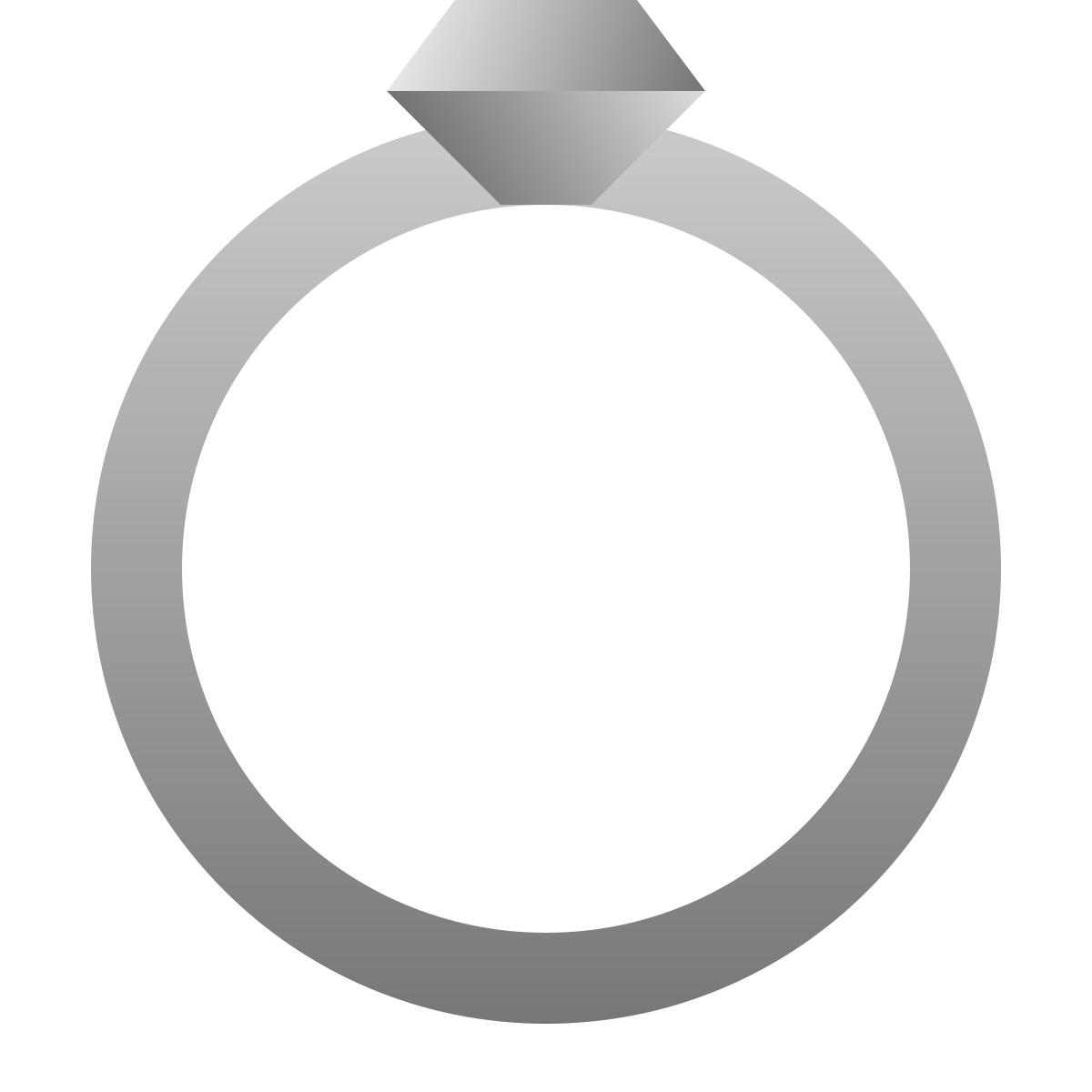 deco duotone style diamond ring icon