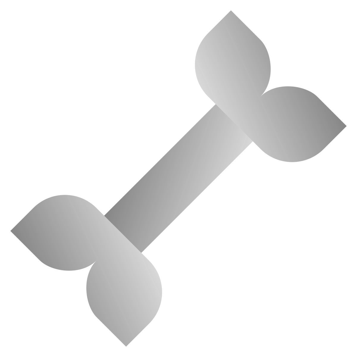 deco duotone style hueso del perro icon