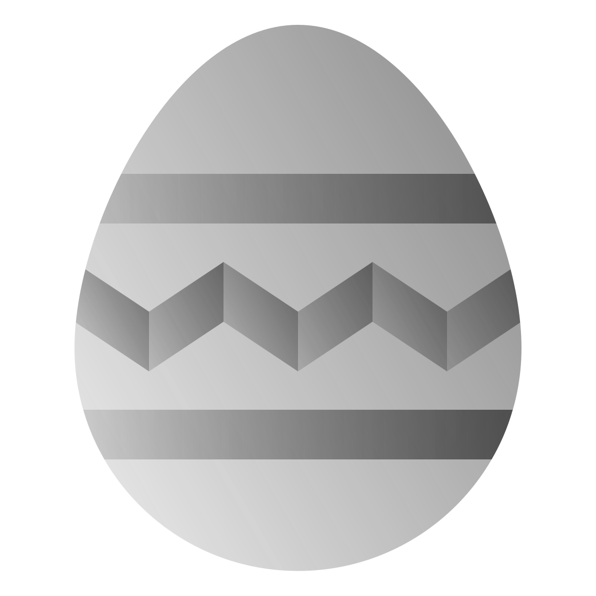 deco duotone style easter egg icon