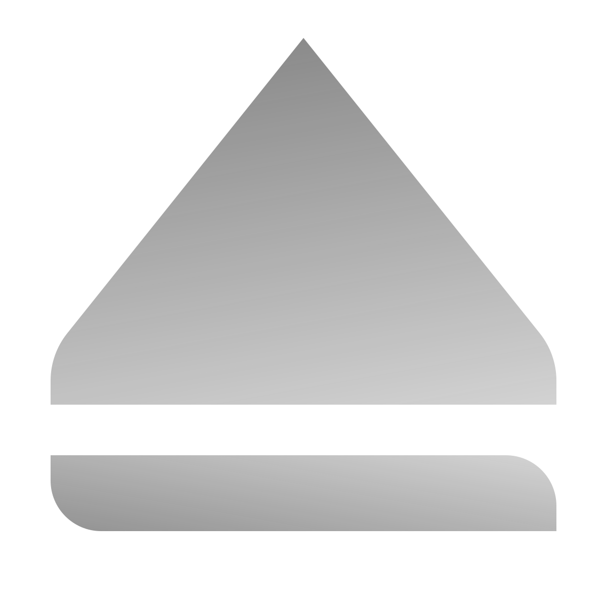deco duotone style eject icon