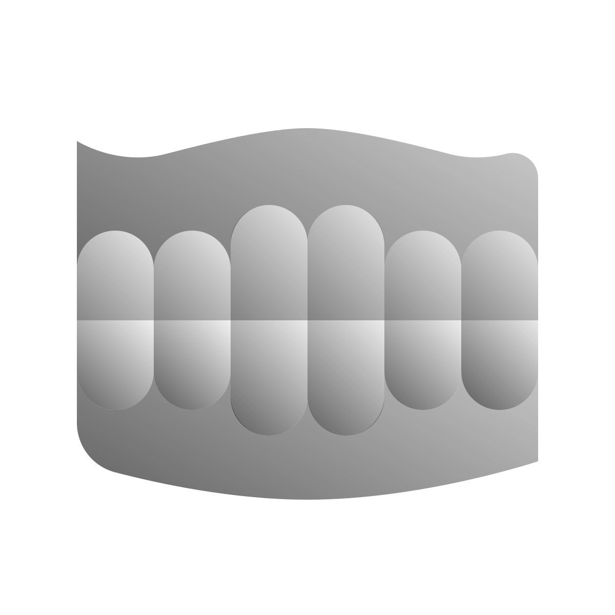 deco duotone style dentadura postiza icon