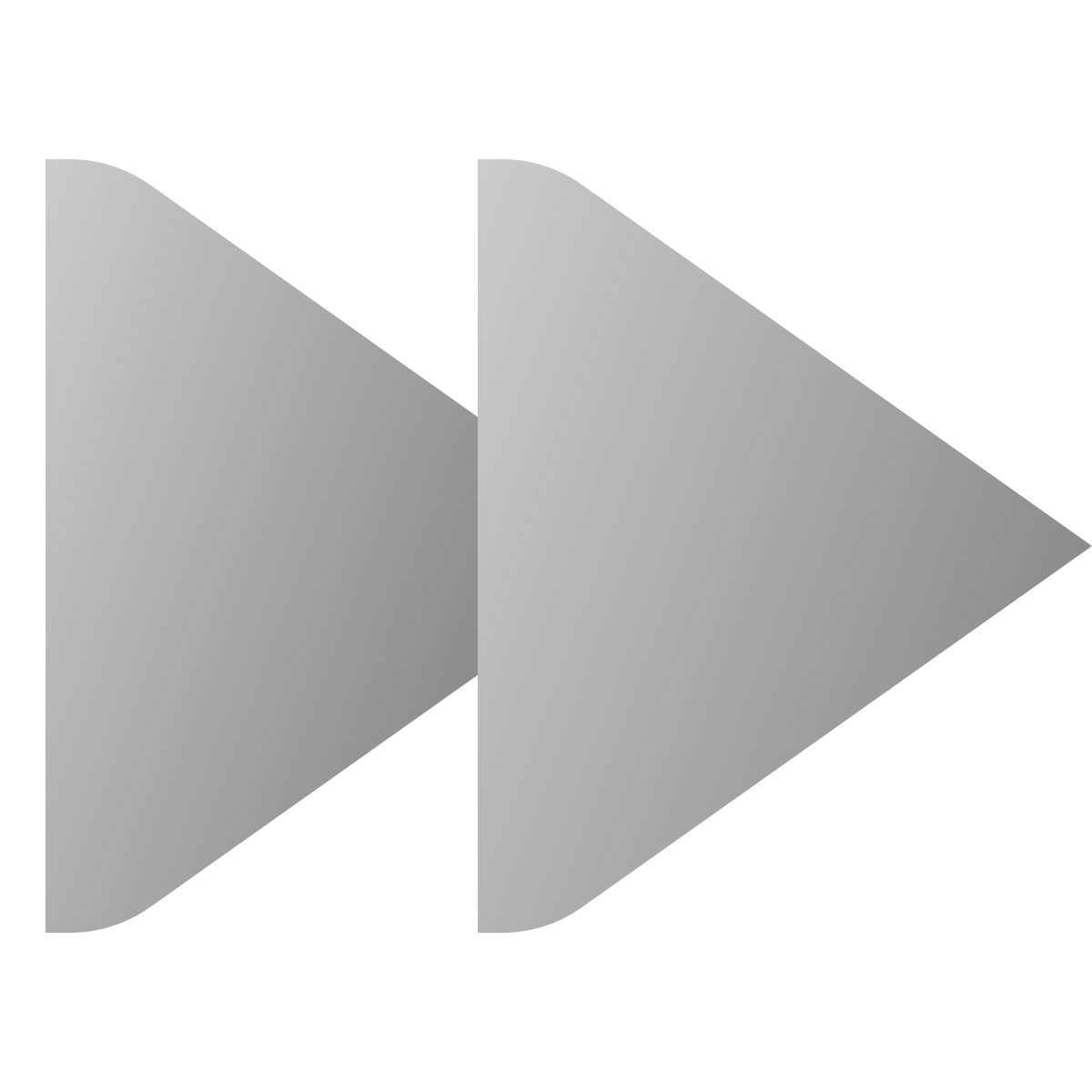 deco duotone style fast forward icon