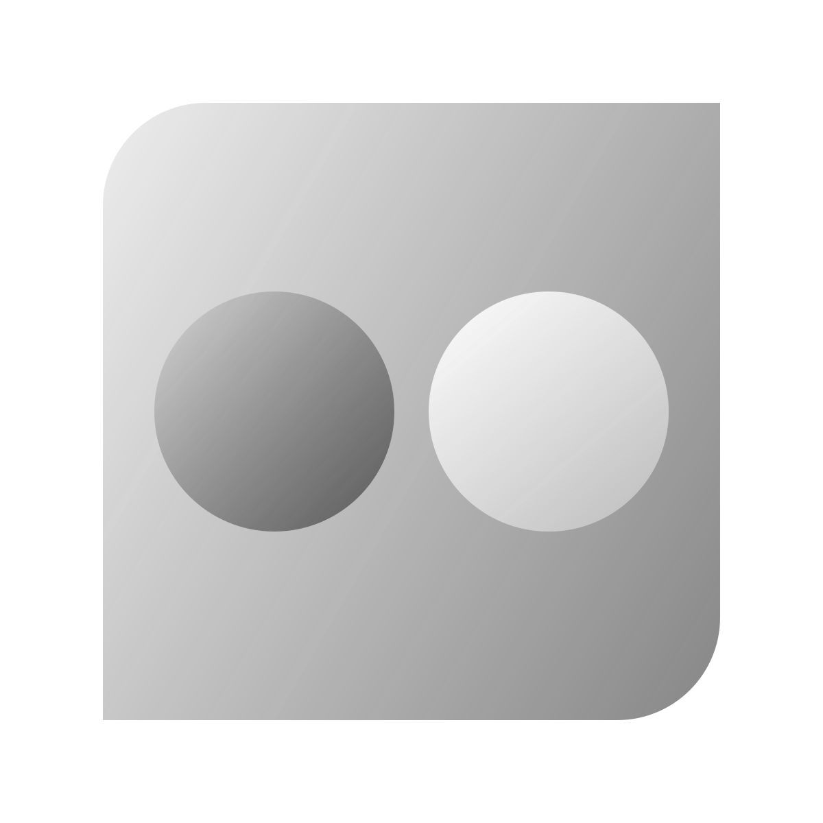 deco duotone style flickr icon