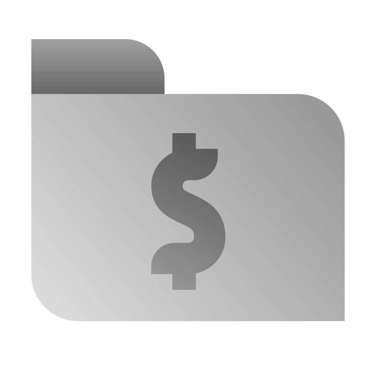 deco duotone style folder bills icon