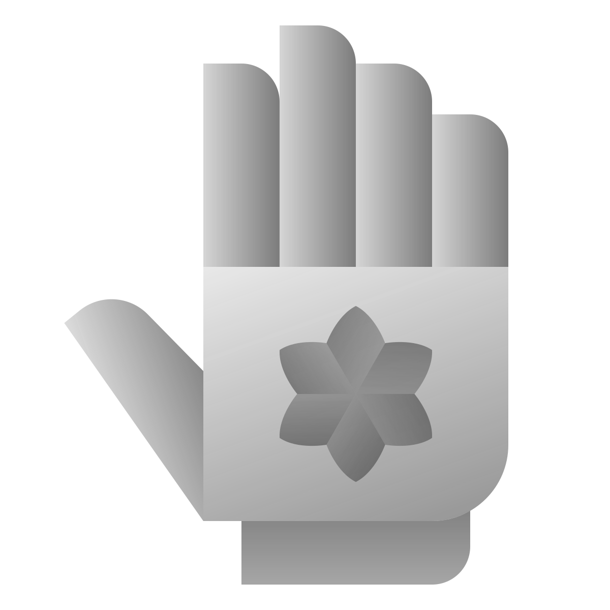deco duotone style garden gloves icon