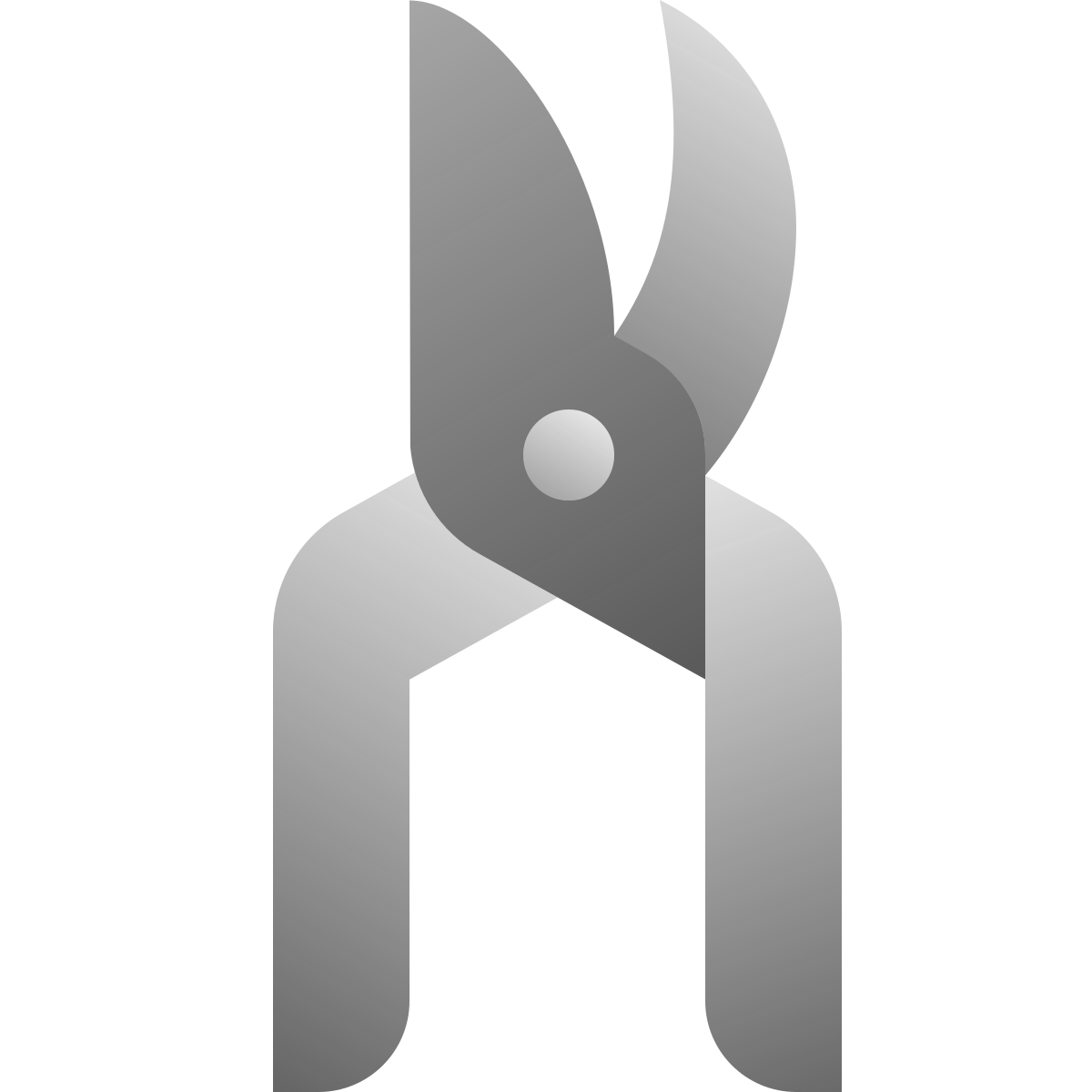 deco duotone style garden shears icon